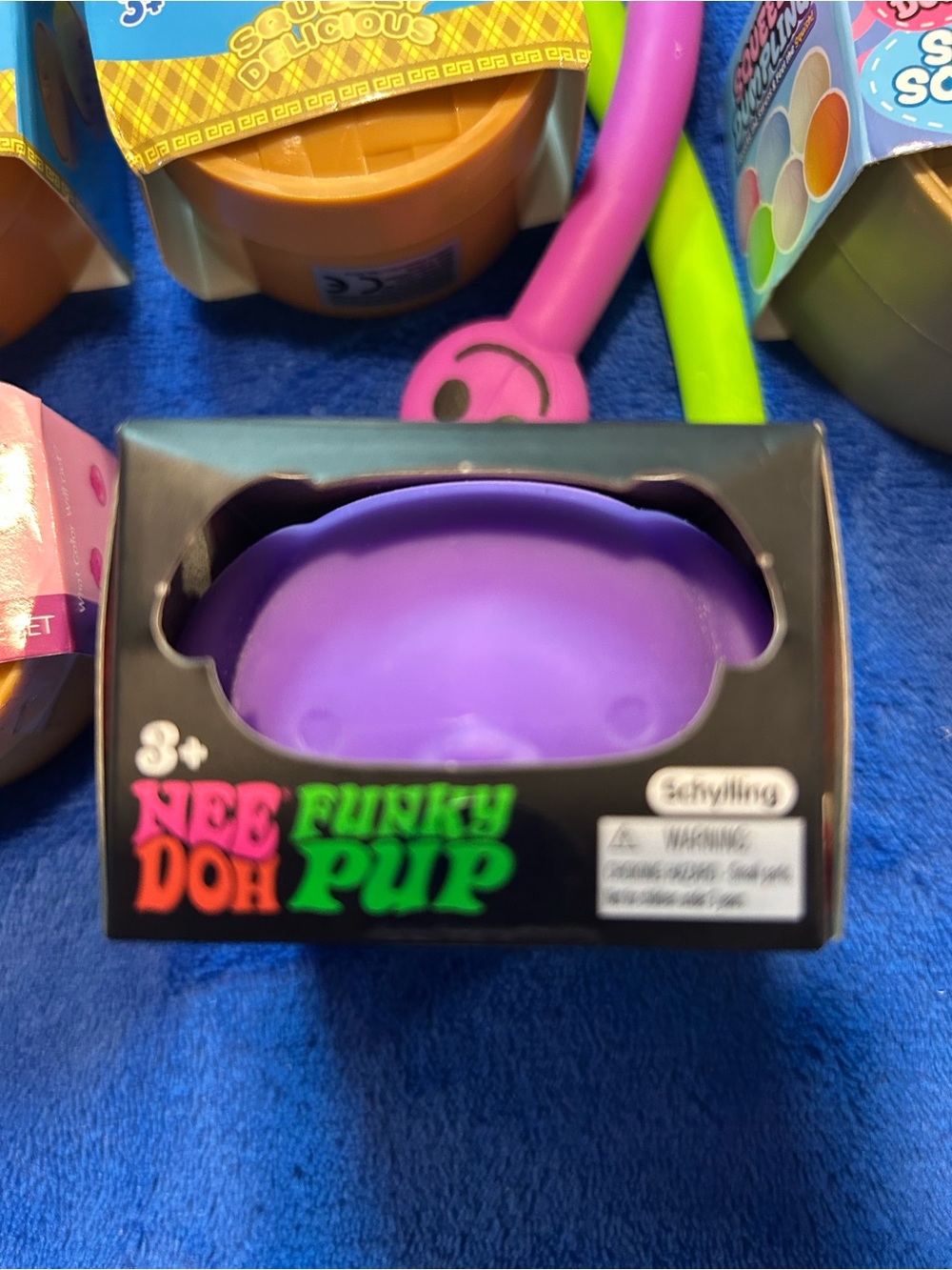 Funky Pup Squishy Toy - Purple